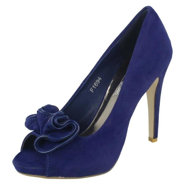 Spot On Ladies Spot On Slip On Heels