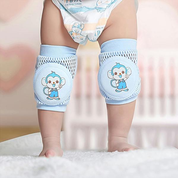 Dragodirect 1 Pair Knee And Elbow Pads Breathable Mesh with Cute Dog Monkey Print