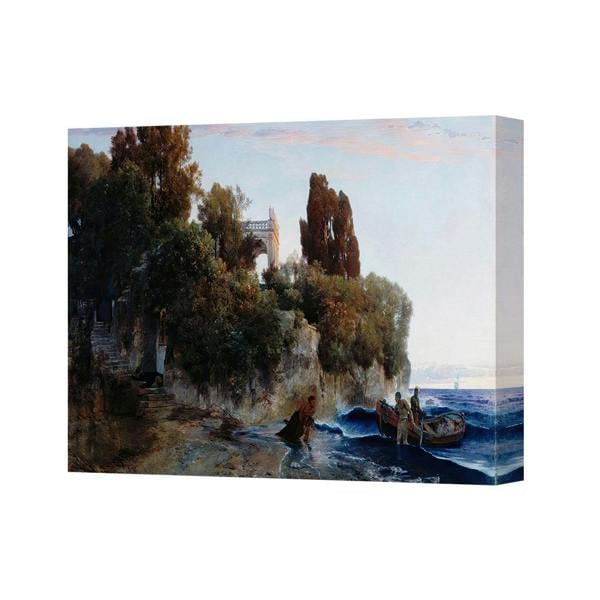 Benjamin Tate Design Premium Coastal Cliffside Seascape Canvas Art Print