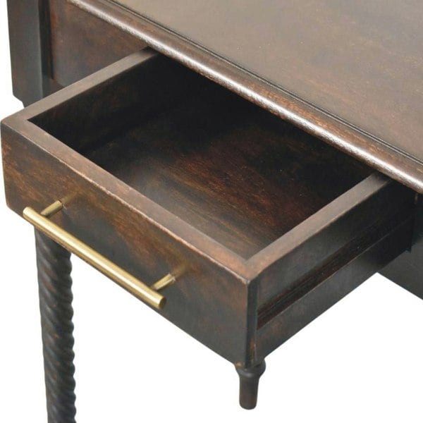 Artisan Furniture Solid Wood Cordelier Turned-Leg Writing Desk