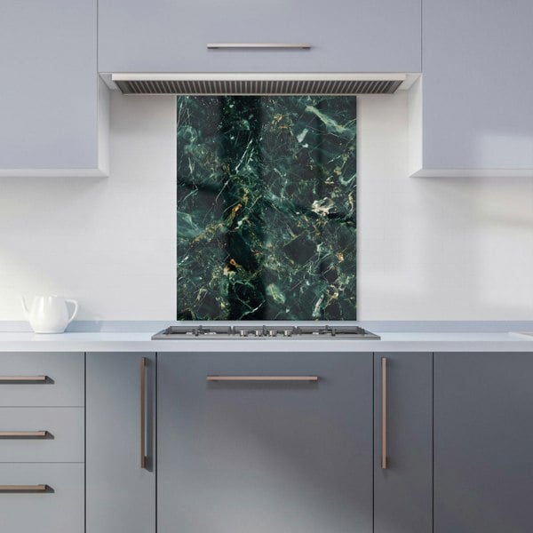 Warren Reed - Designer Deepest Green Quartz Effect Kitchen Splashback