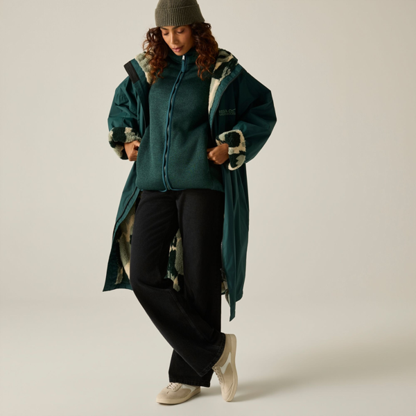 Regatta Unisex Adult Brush Stroke Changing Robe - Deep Pine
