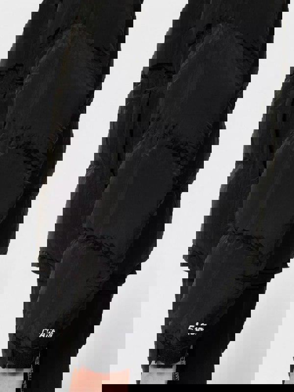 Places + Faces High Neck Woven Blend Down Puffer Black - Supplied FashionPlaces + Faces