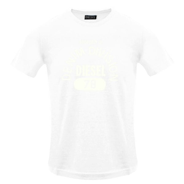 Diesel Monotone Property Of Denim Division White T-Shirt