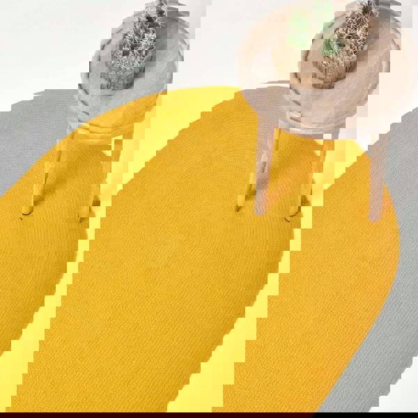 HOMESCAPES Handmade Woven Braided Rug