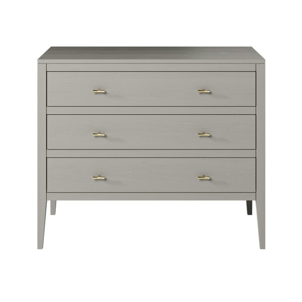 Wyld Haus Salvador Mist Grey Wood Grain 3 Drawer Chest