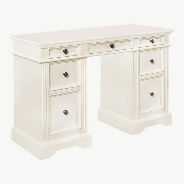 Statement Furniture Gainsborough Pedestal Dressing Table with 7 Drawers