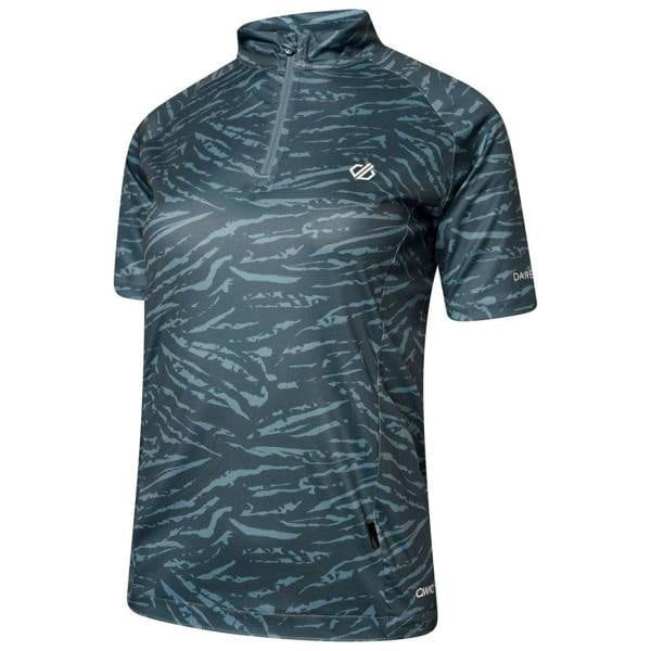 Dare 2B Womens/Ladies Persist All-Over Print Cycling Jersey - Orion/Grey/Orange Tiger - 