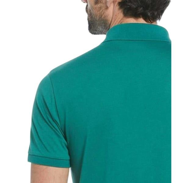 Original Penguin Mens Vertical Stripe Polo Shirt - Green - 