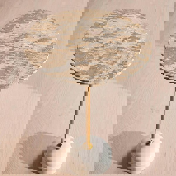 Cameron Side Table, Marble-Weilai Concept