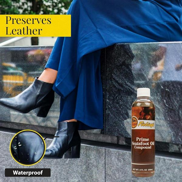 Fiebing's Prime Neatsfoot Oil Compound - Refined Formula for Leather 8oz