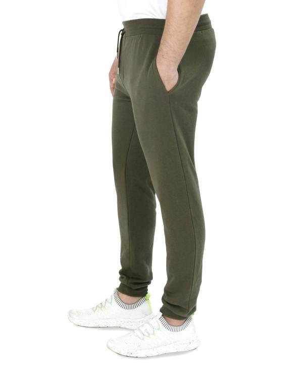 Smart Living Slim Leg Jogging Bottoms with Cuffed Hem and Pockets - Khaki