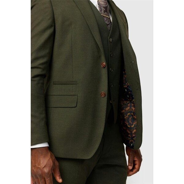Antique Rogue Slim Fit Stretch Flannel Harley Khaki Jacket