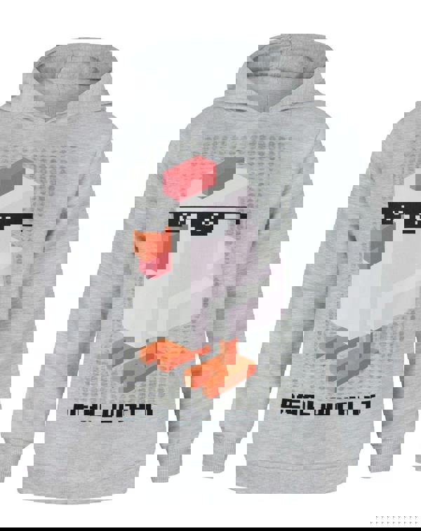 Crossy Road Unisex Kids Grey Deal With It Grey Hoodie