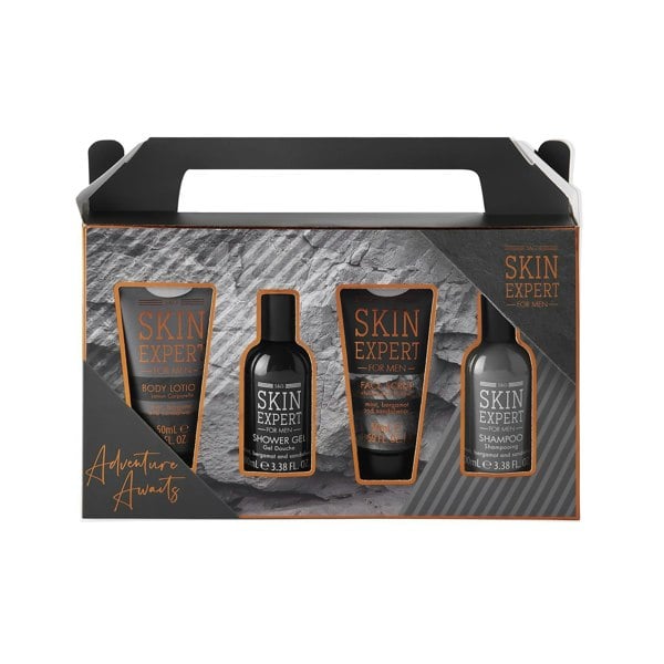 Style & Grace Skin Expert Essential Set - Shower Gel, Shampoo, Face Scrub, Body Lotion