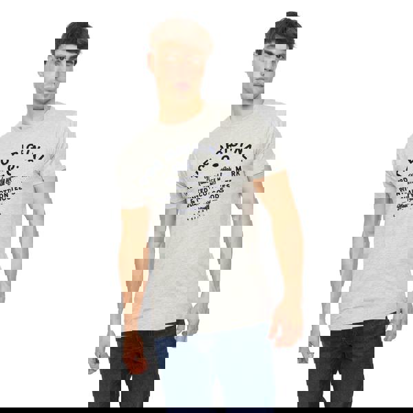 Crosshatch Mens Shoptown T-Shirt - Grey Marl - 