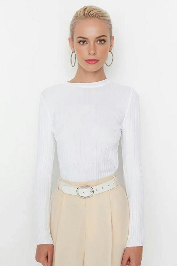WOVCOR Basic Crew Neck Knit Sweater