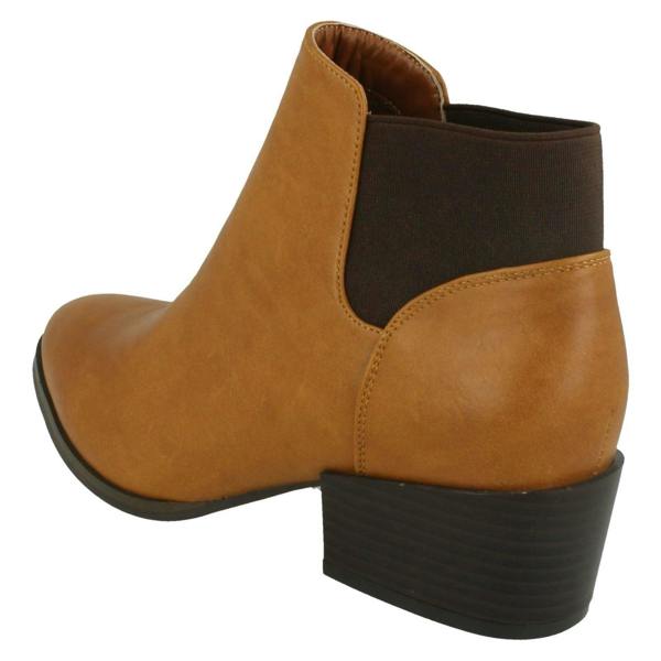 Spot On Ladies Spot On Heeled Ankle Boot