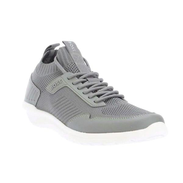 Boss Mens Extreme Suede Running Trainers - Grey