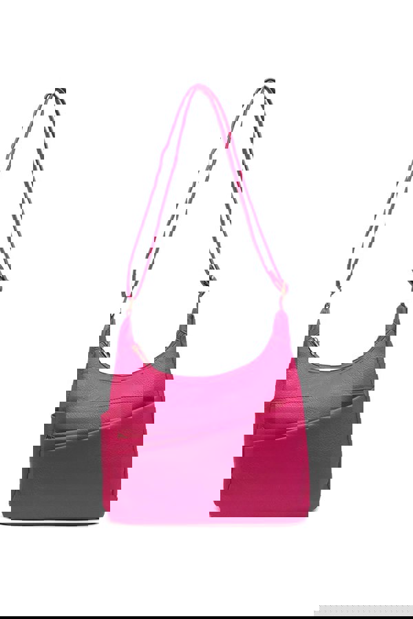 Pluspup Shoulder Bag with Multiple Compartments and Zipper Closure