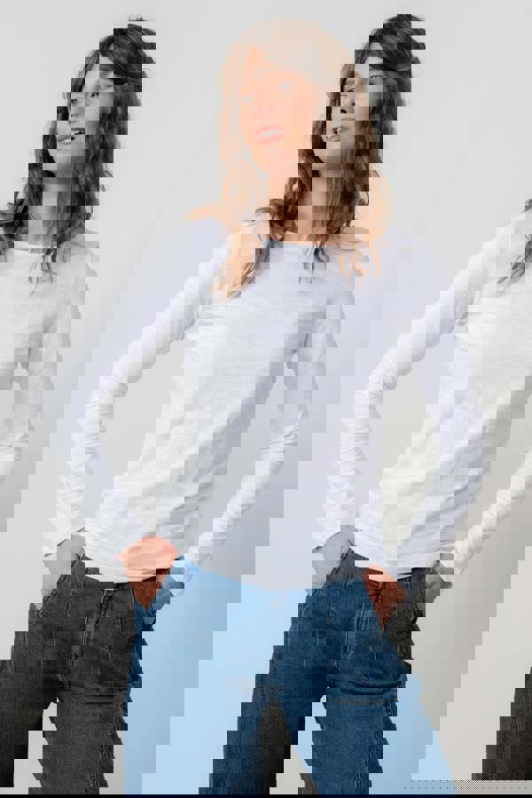 Lily & Me Monica Organic Cotton Jersey Top White