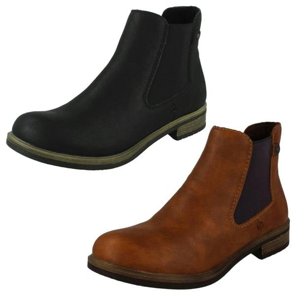 Rieker Ladies Rieker Elasticated Gusset Panel Chelsea Boots 72254
