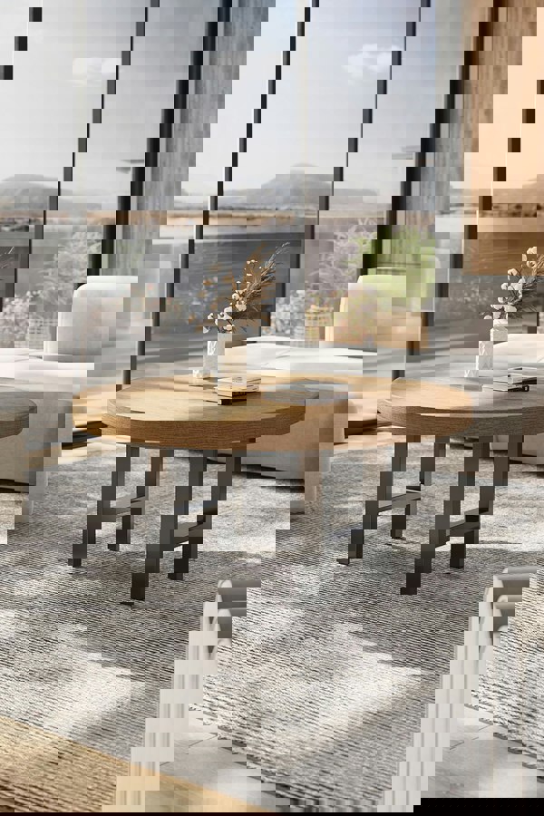 Living and Home 40cm/15.75 inch 2Pcs Black H-shaped Metal Table Legs Furniture Replacement Legs for Coffee Table