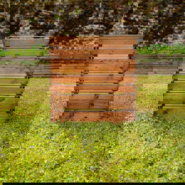 Cerland Lign Z Square Slatted Planter 50cm x 50cm 95L Modern Garden Planter