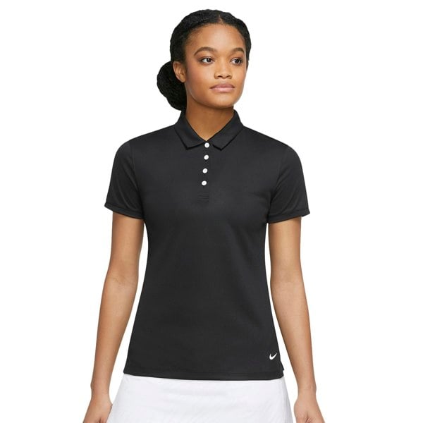Nike Womens/Ladies Victory Solid Polo Shirt - Black/White