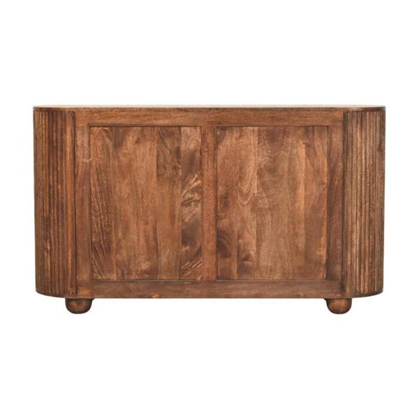 Artisan Furniture Solid Wood Ridgefront Chest – Roasted Almond, 3 Drawers, Brown