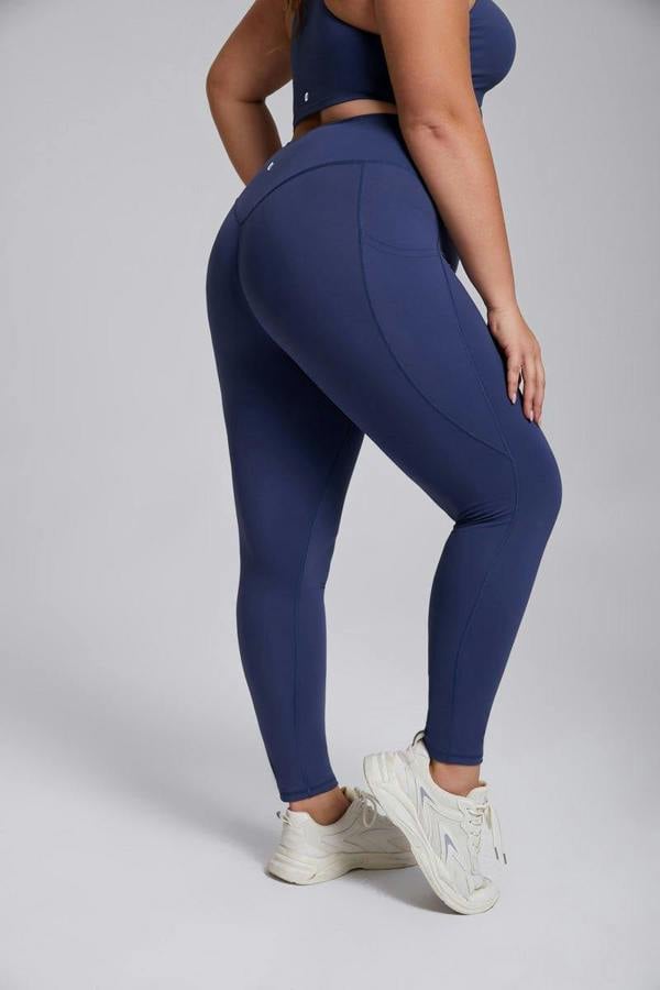 Anniou Plus Size Side Pocket Yoga Leggings