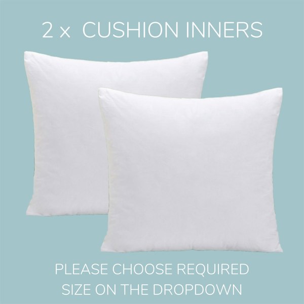 HomeSpace Direct 2 x Duck Feather Cushion Inner