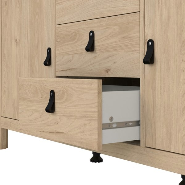 Furniture To Go Barcelona Sideboard 2 Doors + 3 Drawers in Jackson Hickory Oak
