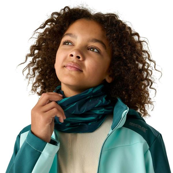Regatta Childrens/Kids Multitube II Zebra Print Snood - Mediterranea - 