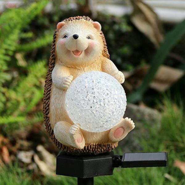 Leaper Outdoor Solar Hedgehog Ground Plug Light