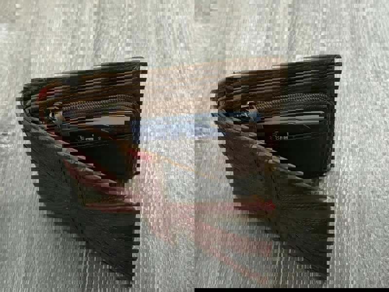 Mala Leather Union Jack RFID Wallet with Coin Pocket