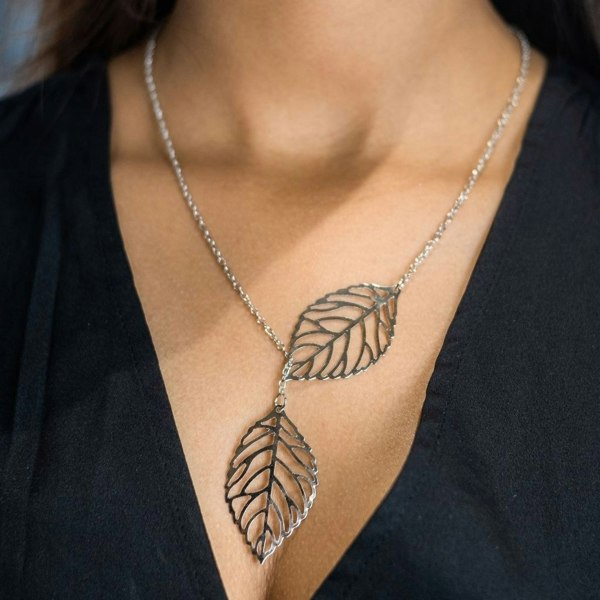 Leaf Lariat Necklace