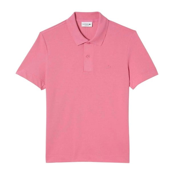 Lacoste Mens Movement Pique Regular Polo Shirt - Pink