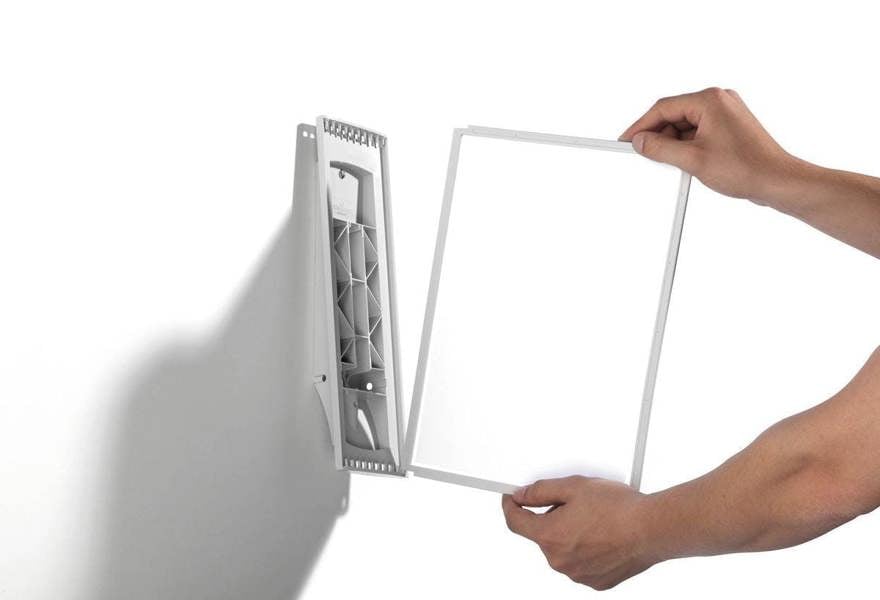 Durable SHERPA WALL 10 Display Panel Document Split Flap Index | A4 Black & Grey