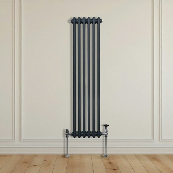 Monstershop Traditional 2 Column Radiator - 1500 x 292mm - Anthracite Grey