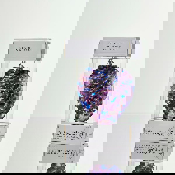 8cm Friendship Heart - Stay Strong - Purple & Blue