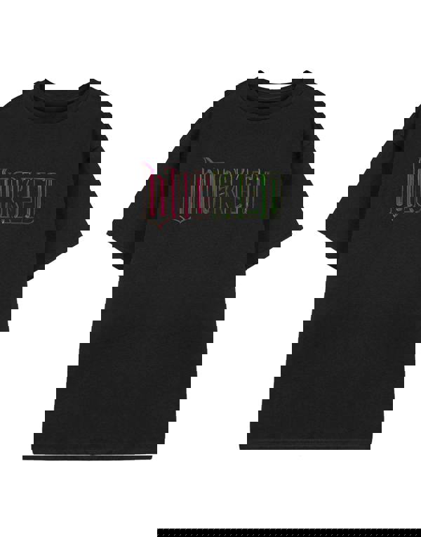 Wicked Girls Black Green Pink Logo Short Sleeved T-Shirt