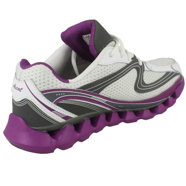 Ladies Ascot Casual Lace Up Trainers Spring Wave