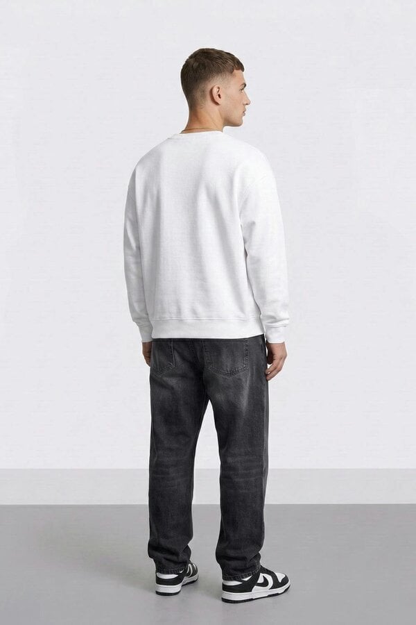 London Attitude Doberman Graphic Relaxed Oversized Fit Sweatshirt