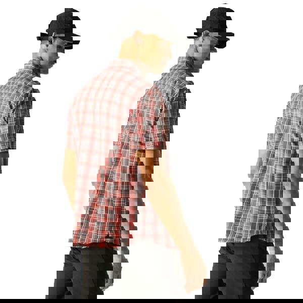 Regatta Mens Mindano Multi Check Short-Sleeved Shirt - Dark Storm - 