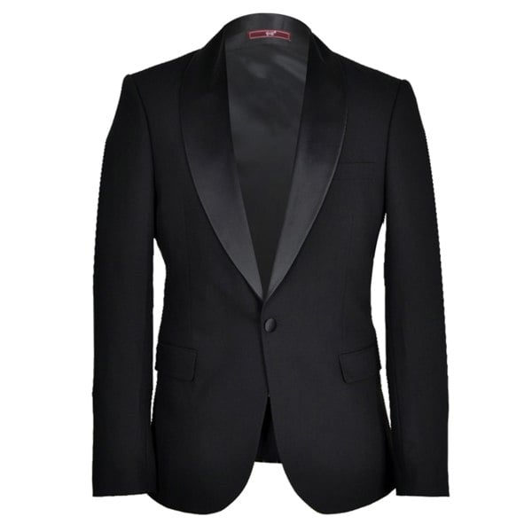 Alfredo Single Breasted Shawl Lapel Tuxedo - Black