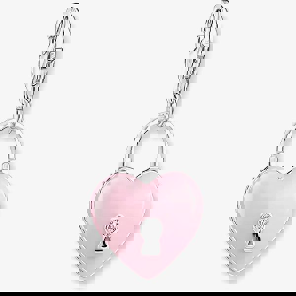 THOMAS SABO Pink Enamel Be Mine Heart Padlock Charm 2071-691-9