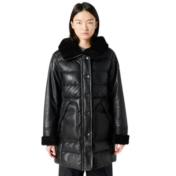 Parajumpers Demi Special Black Leather Jacket