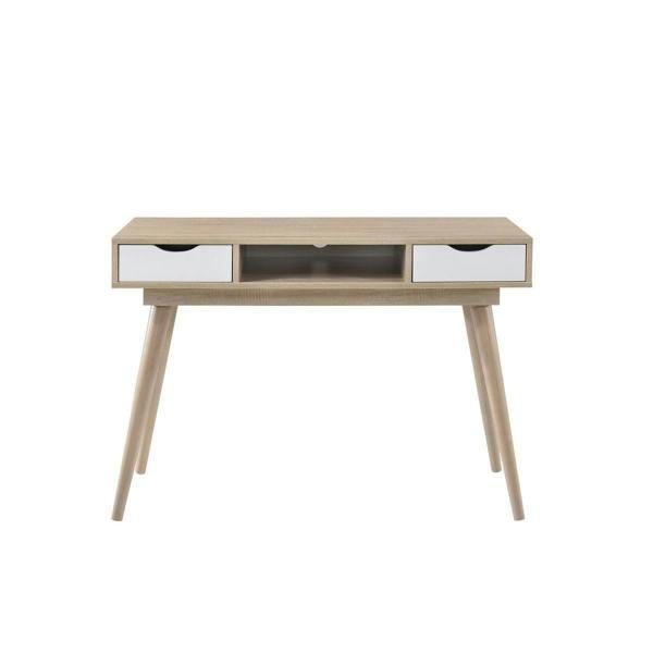 Timber Art Design Scandinavian 2 Drawer Computer Desk Office Furniture Retro Nordic MakeupTable