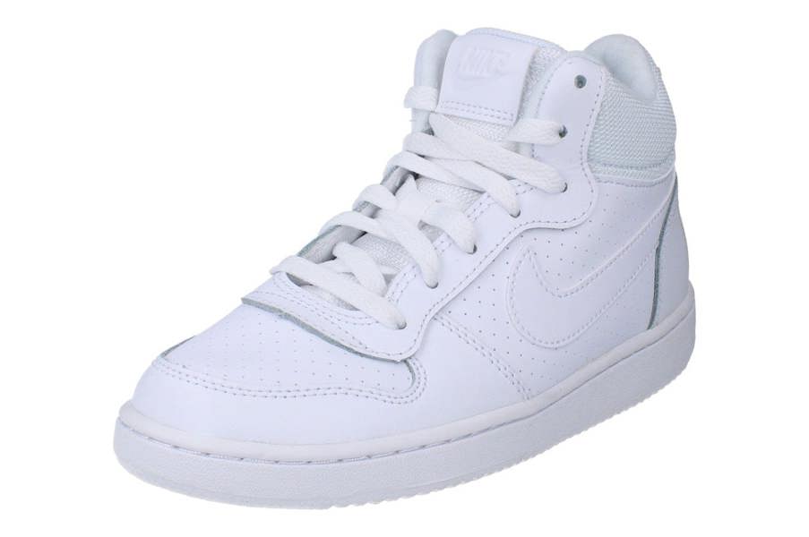 Nike Court Borough Mid Gs Trainers 839977 Sneakers Shoes  100 - White White White 100 - Photo 0